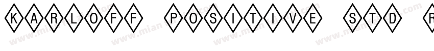 Karloff Positive Std Regular Italic字体转换